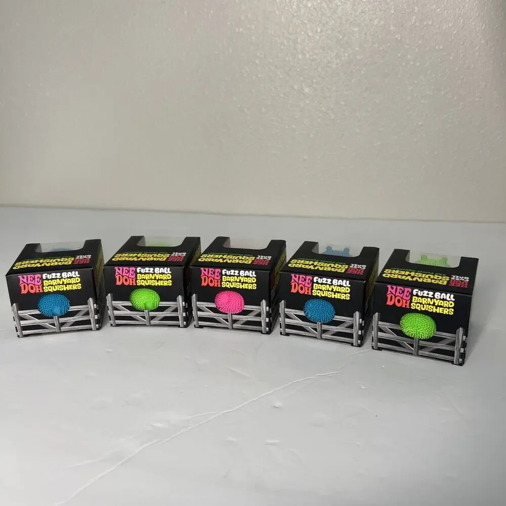 New Sealed Authentic Schylling Needoh Barnyard Squisher 5 total